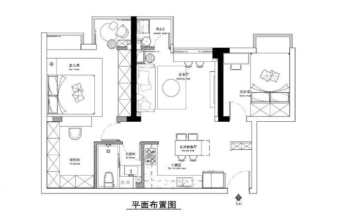 85平三室公寓設計，衣帽間無疑是最滿意